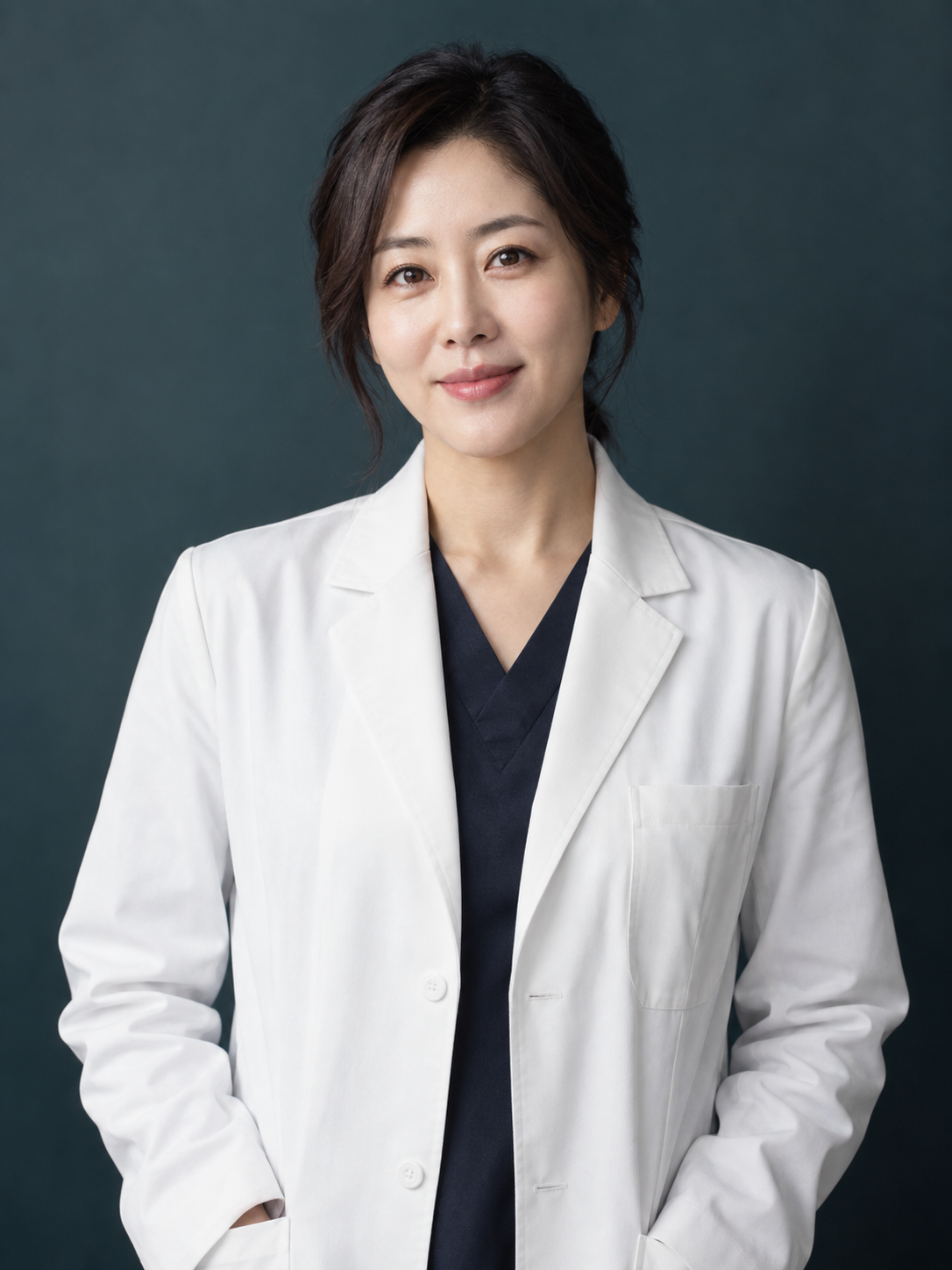 AI로 제작한 가상 의료진 예시